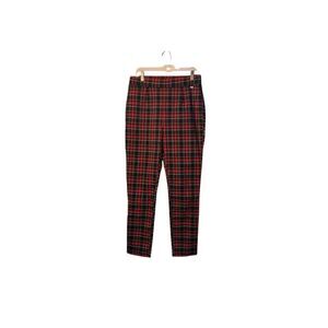 DKNY women’s put on stretch plaid pants size medium